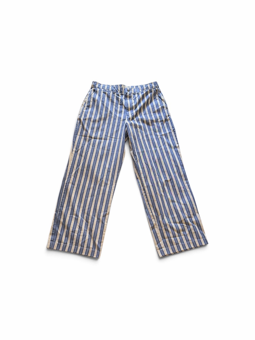Everlane Blue & White Striped Wide-Leg Kids Pants